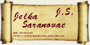 Jelka Saranovac vizit kartica